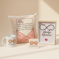 Endless Love Keepsake Gift Set - Cushion, Mug, Coaster & Photo Frame
