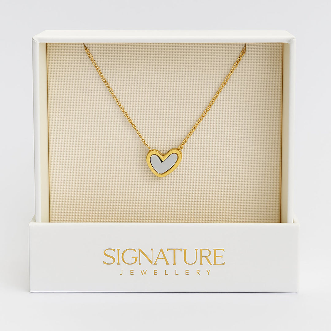 قلادة القلب المتألقة الأبدية - مجموعة مجوهرات سيجنيتشر