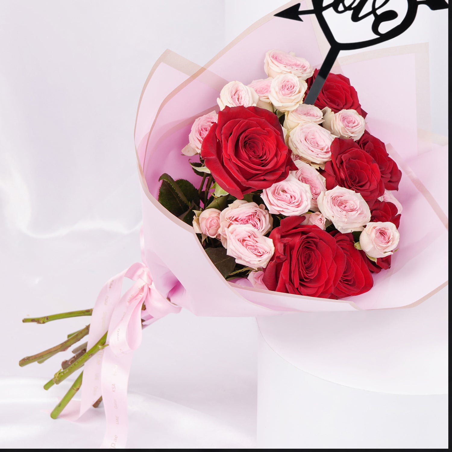 Eternal Love Valentine Bouquet | Black Love Topper
