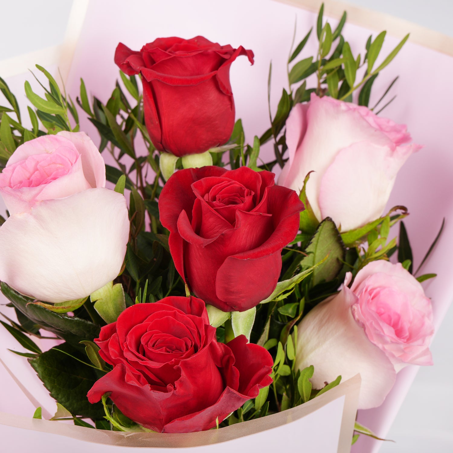 Eternal Love Valentine Roses Bouquet N Heart Balloon