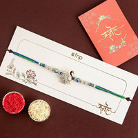 Ethnic Peacock Rakhi With Dryfruits