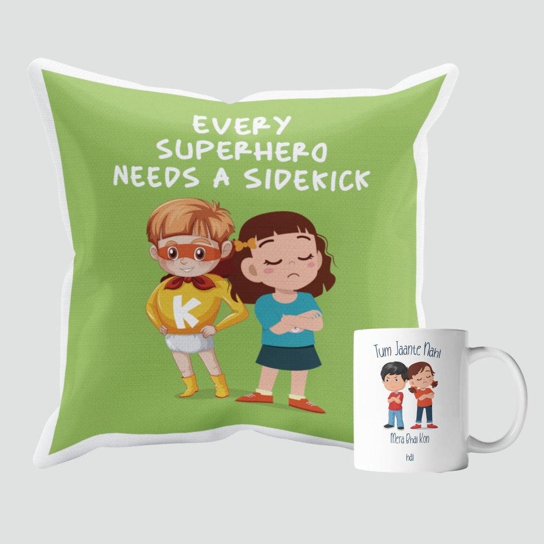 Every Superhero Needs a Sidekick Cushion & Mug