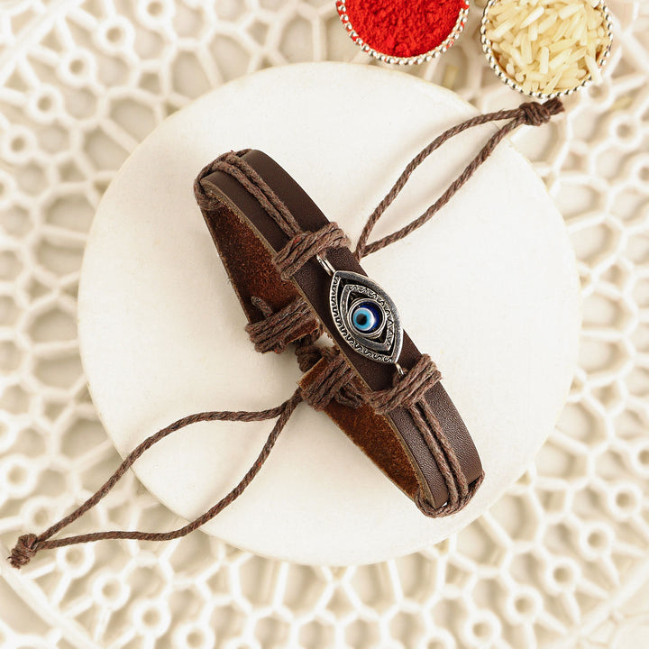 Evil Eye Bracelet Rakhi with Perfume