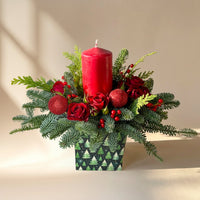 ترتيب مزهرية شعلة العيد الاحتفالية