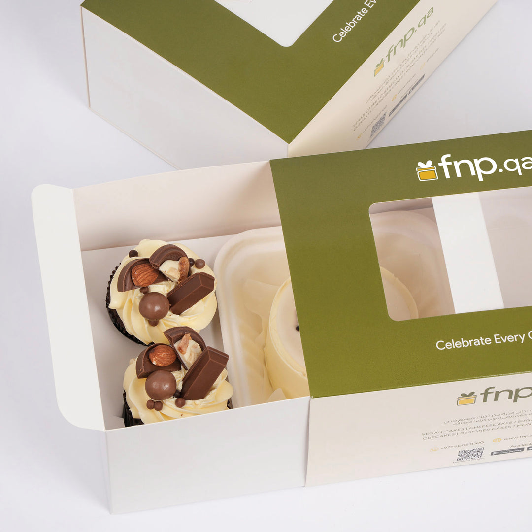 Flork Meme Birthday Bento Cake Box with Chocolate Cupcakes