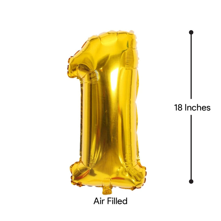 Foil Number 1 Balloon (Air Filled)
