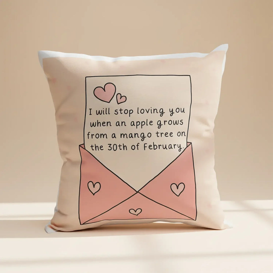 Forever Love Romantic Cushion - Soft & Stylish Gift