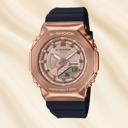 G-SHOCK ANALOG DIGITAL Watch for Women with Roses & Chocolate