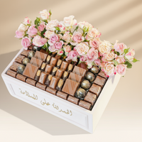 Elegant Get Well Soon Gift Box with Roses and Opera Patisserie Delights
