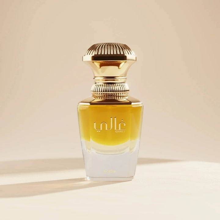 Ghali 15ml Unisex Perfume by Ahmed Al Maghribi – A Luxurious Oud and Leather Fragrance