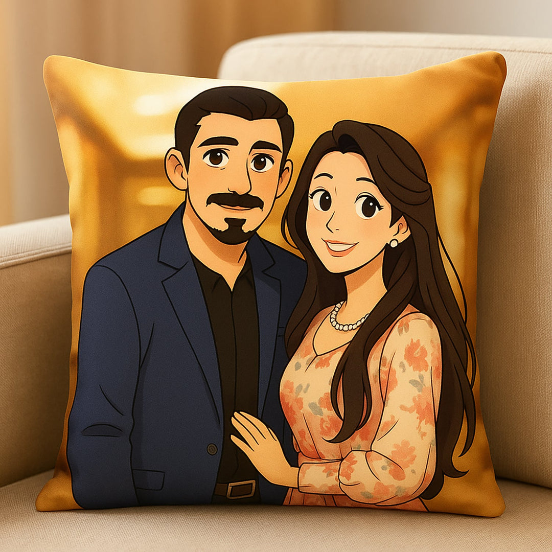 وسادة جيبلي جلو بوكس هدية - تصميم زوجين أنيمي