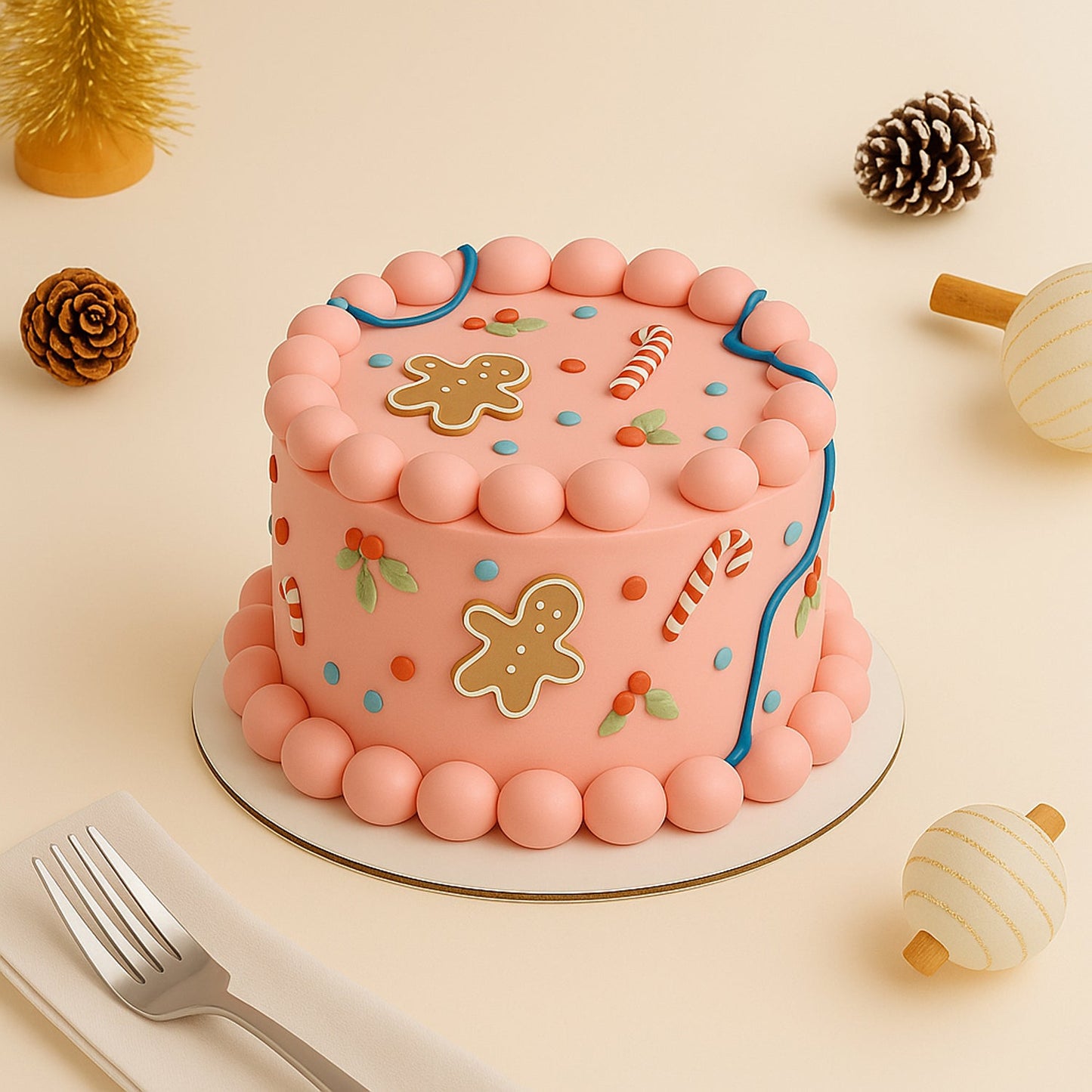 Gingerbread Candy Delight Cake