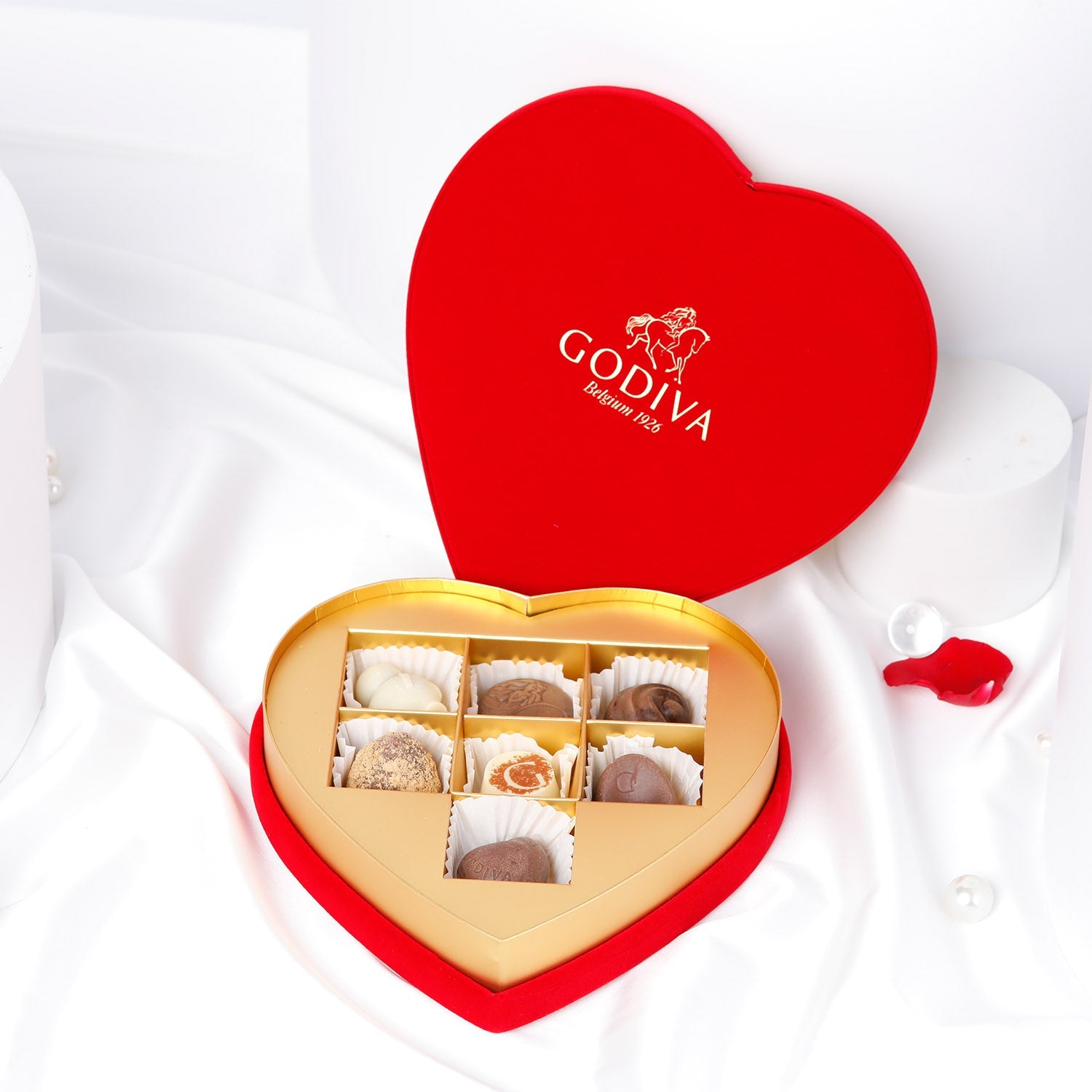 Godiva-Red Heart Box 7 Pcs