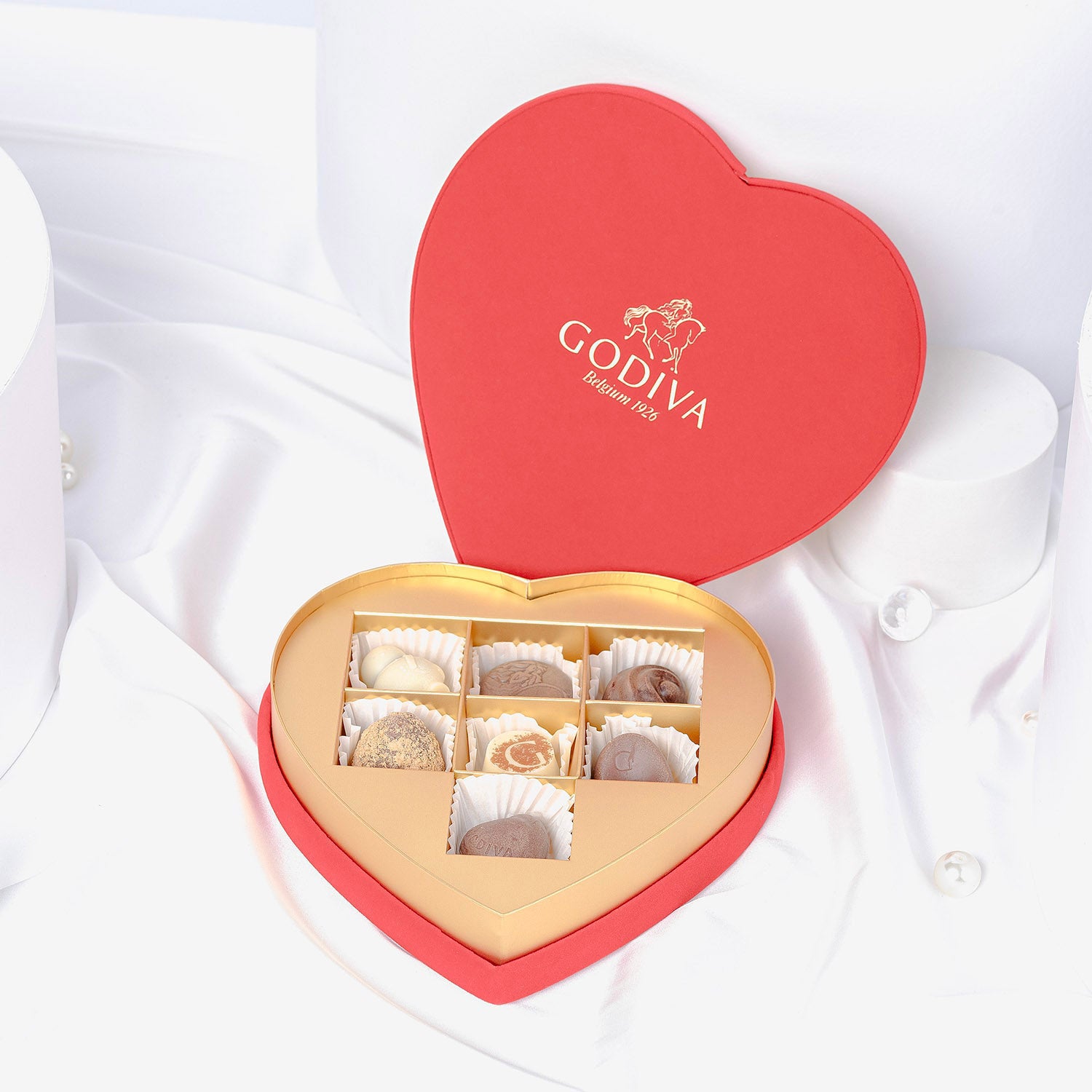 Luxury Heart Bouquet | Godiva Red Gift Box