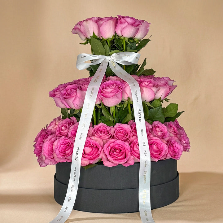 Luxurious Pink Rose Box for Mom