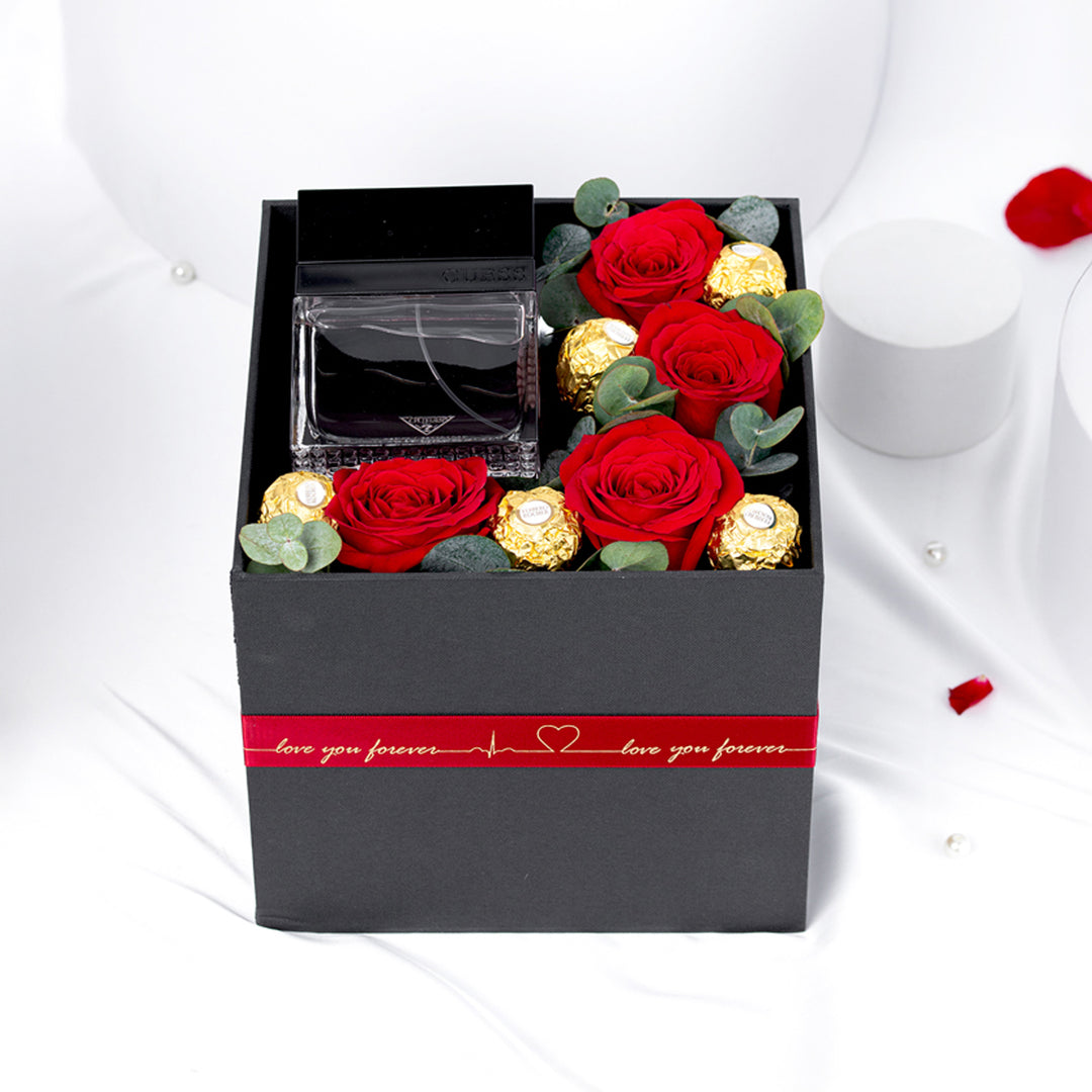 Guess Seductive & Red Rose Indulgence Gift Set - Elegance in a Box