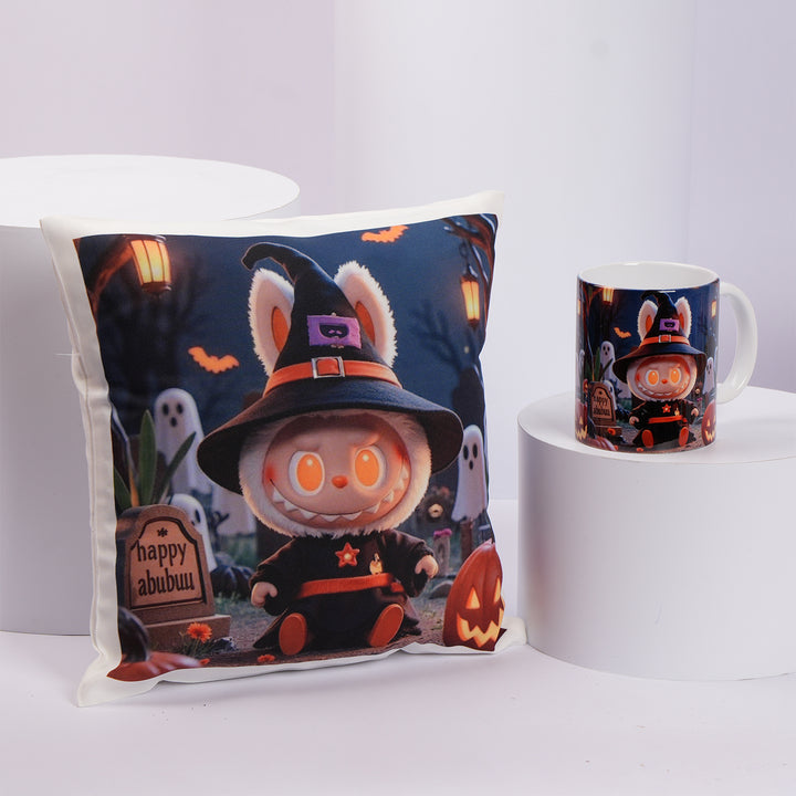 Halloween Hoppiness Cushion & Mug Combo