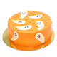 Delicious Halloween Ghost-Themed Red Velvet Cake