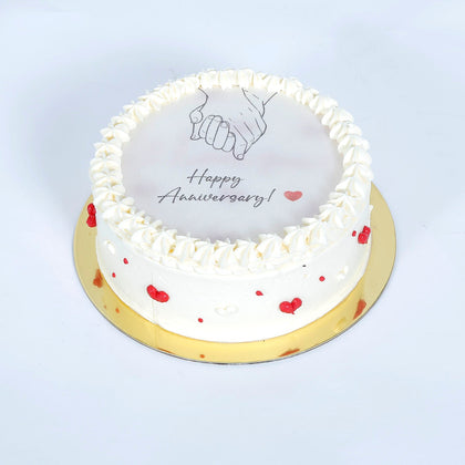 Happiness Loaded Anniversary Candle Cake
