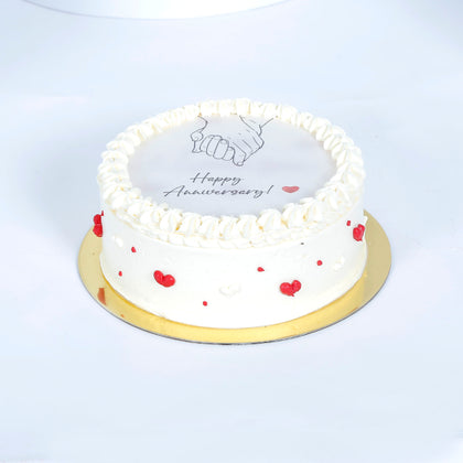 Happiness Loaded Anniversary Candle Cake