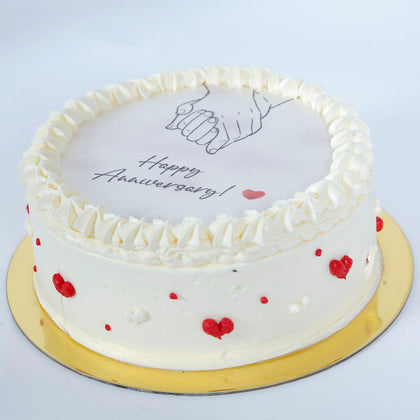 Happiness Loaded Anniversary Candle Cake