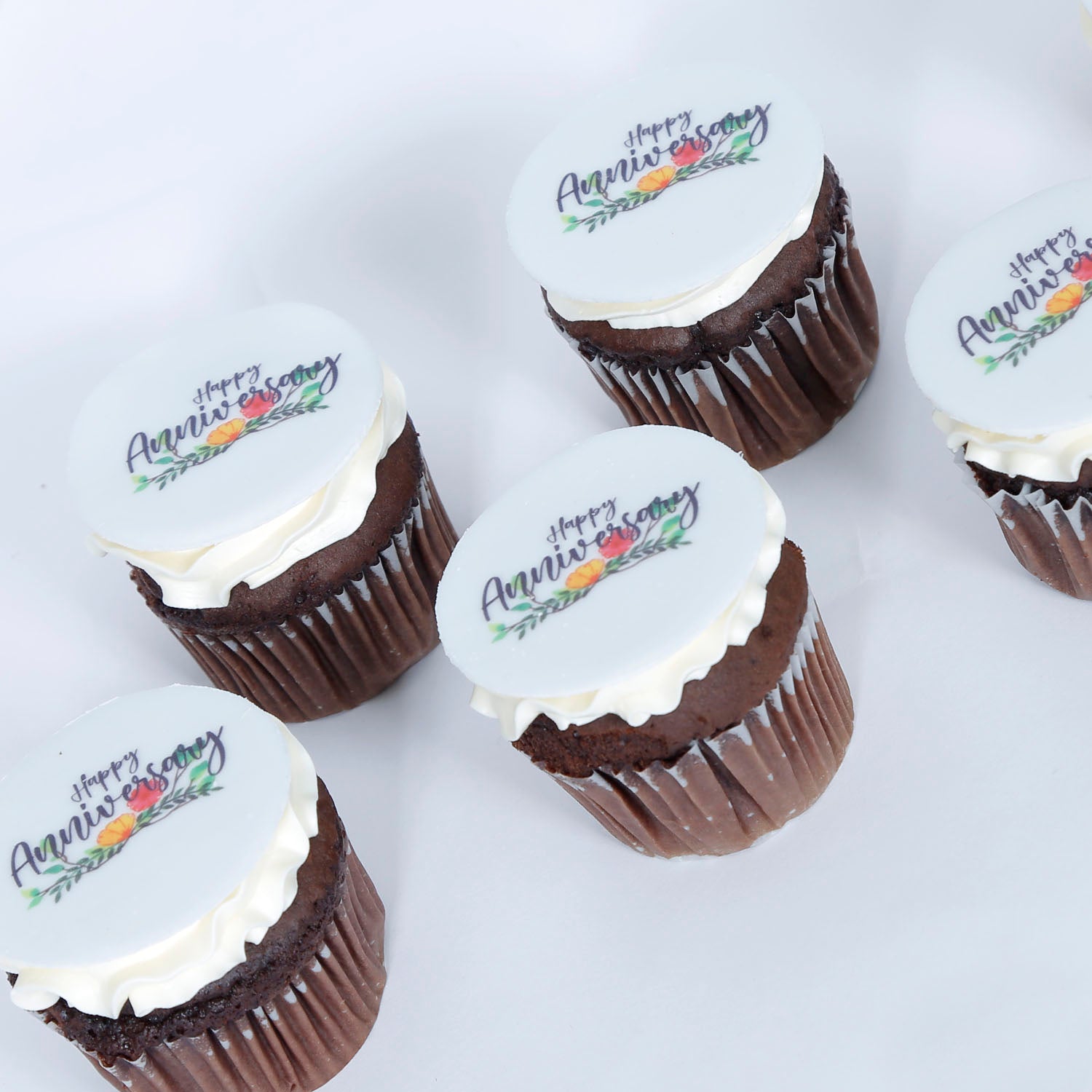 Happy Anniversary Cupcakes 6pcs