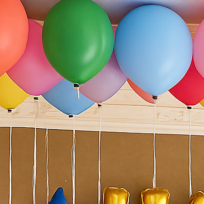 Happy Birthday Colourful Balloon Decor
