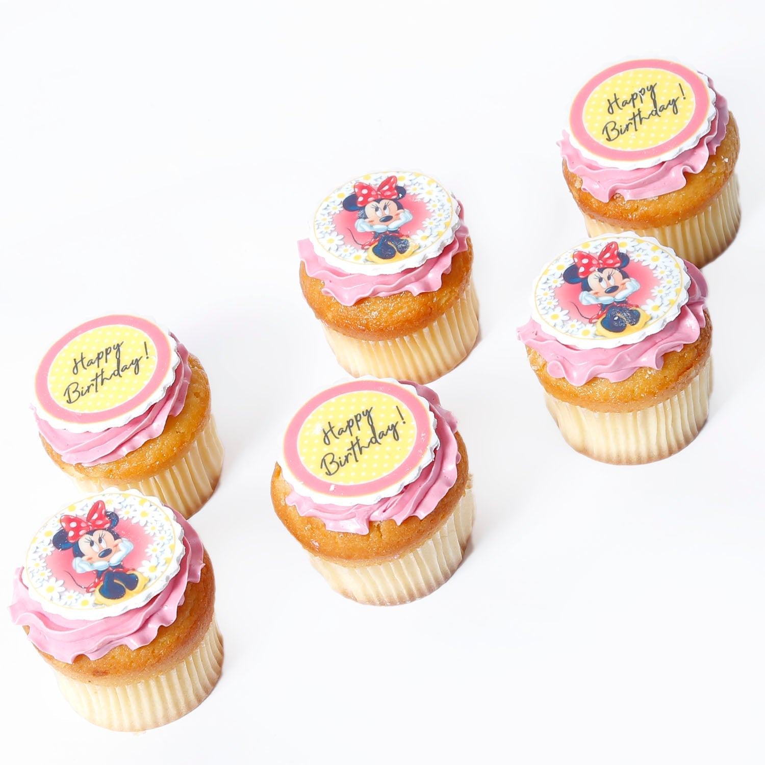 Happy Birthday Cupcake 6 Pcs