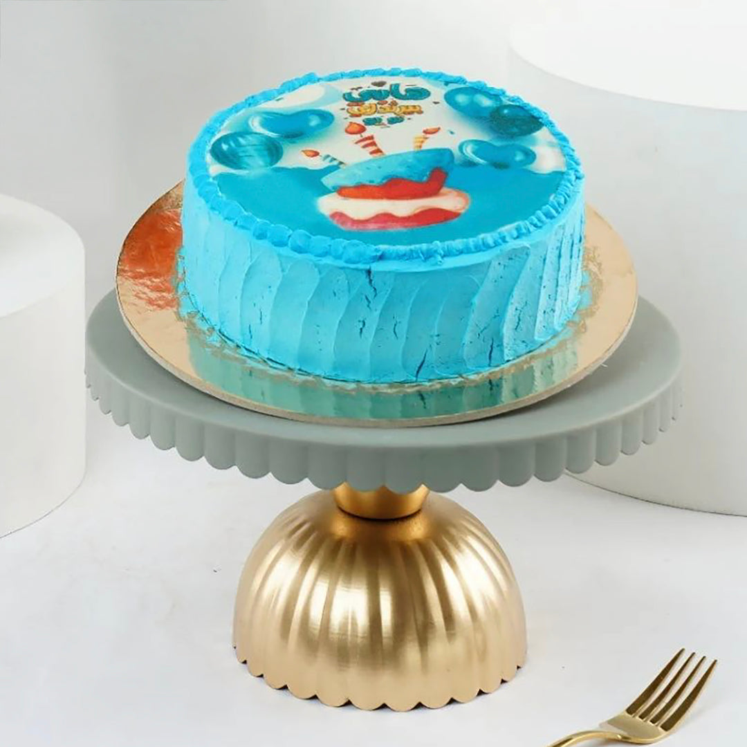 كيكة فانيلا عيد ميلاد لذيذة