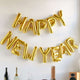Elegant Golden Happy New Year Alphabet Balloon Set