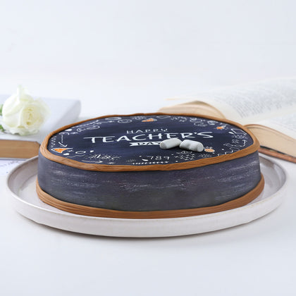 Delicious Happy Teachers Day Chocolate Fondant Cake - 1 Kg