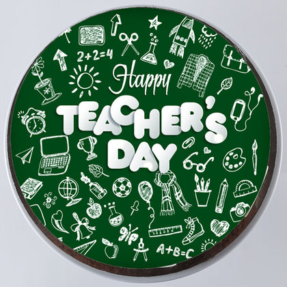 Delicious Chocolate Round Cake for Happy Teachers Day Celebration