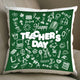 Personalized Happy Teacher's Day Cushion - Perfect Gift for Educators