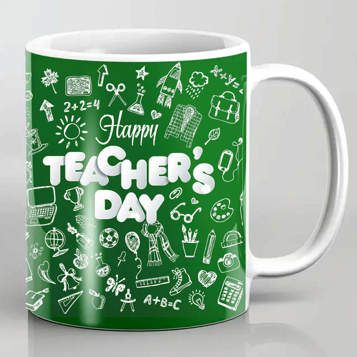 إضافة كوب مطبوع عليه Happy Teachers Day