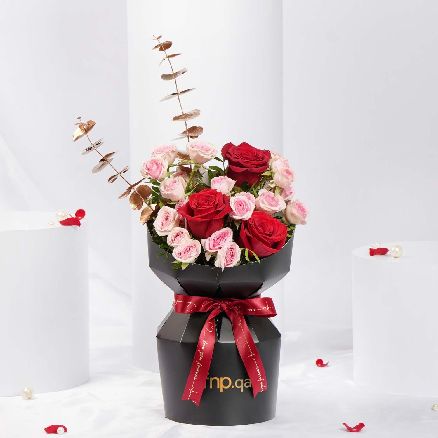 Valentine Combo | Spray Rose Bouquet N Heart Balloon