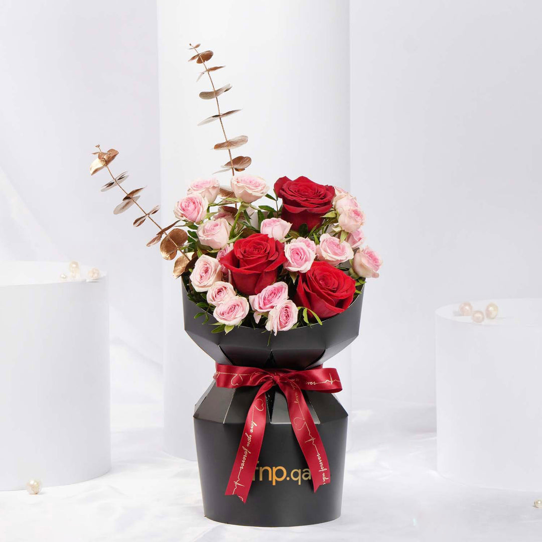 Heartfelt Bliss Valentine's Bouquet: A Romantic Floral Arrangement