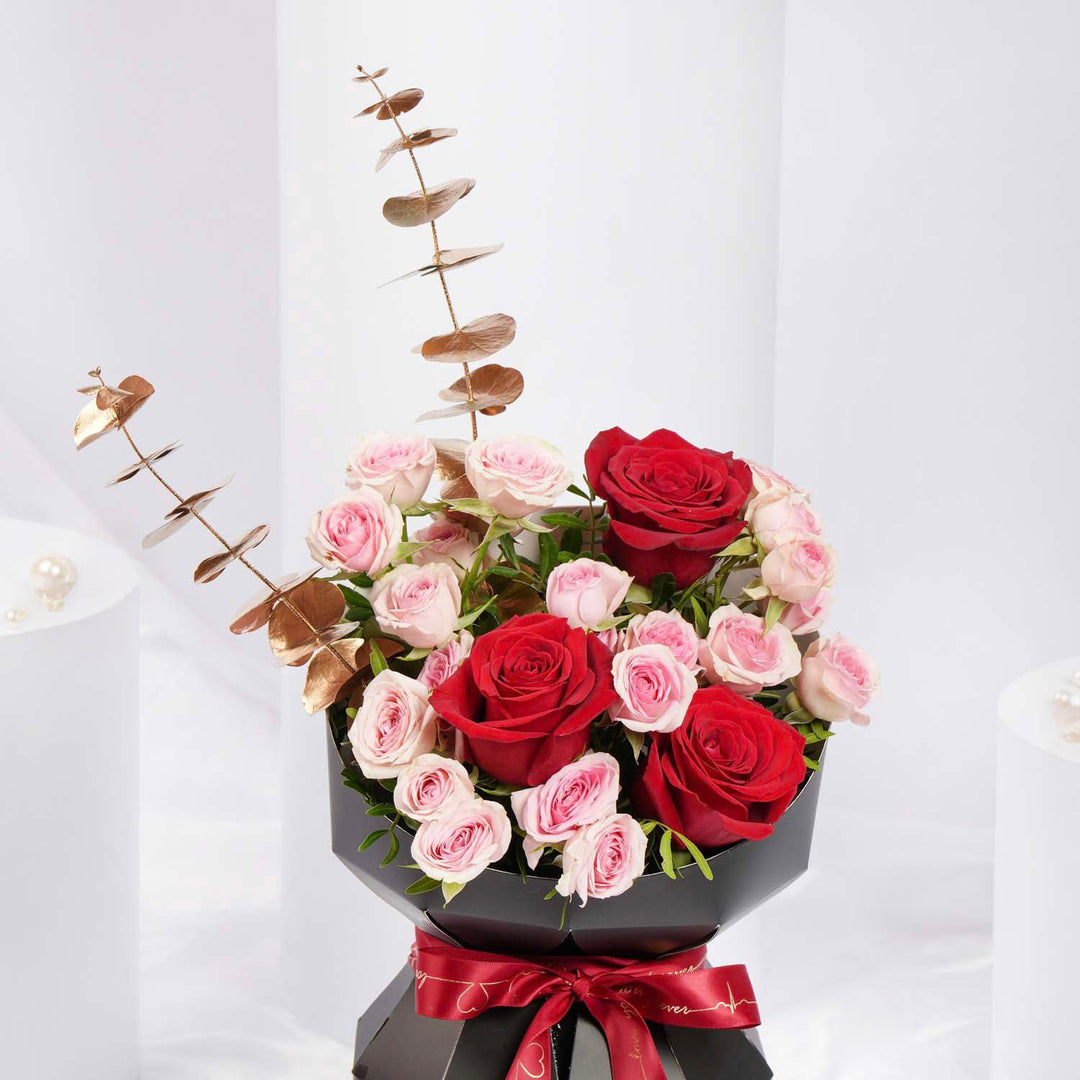 Heartfelt Bliss Valentine's Bouquet: A Romantic Floral Arrangement