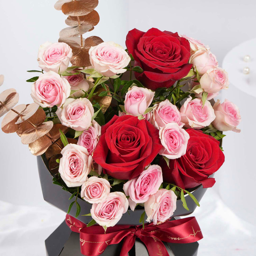 Heartfelt Bliss Valentine's Bouquet: A Romantic Floral Arrangement