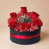 Heartfelt Promise Floral Arrangement with Titan Women's Watch
