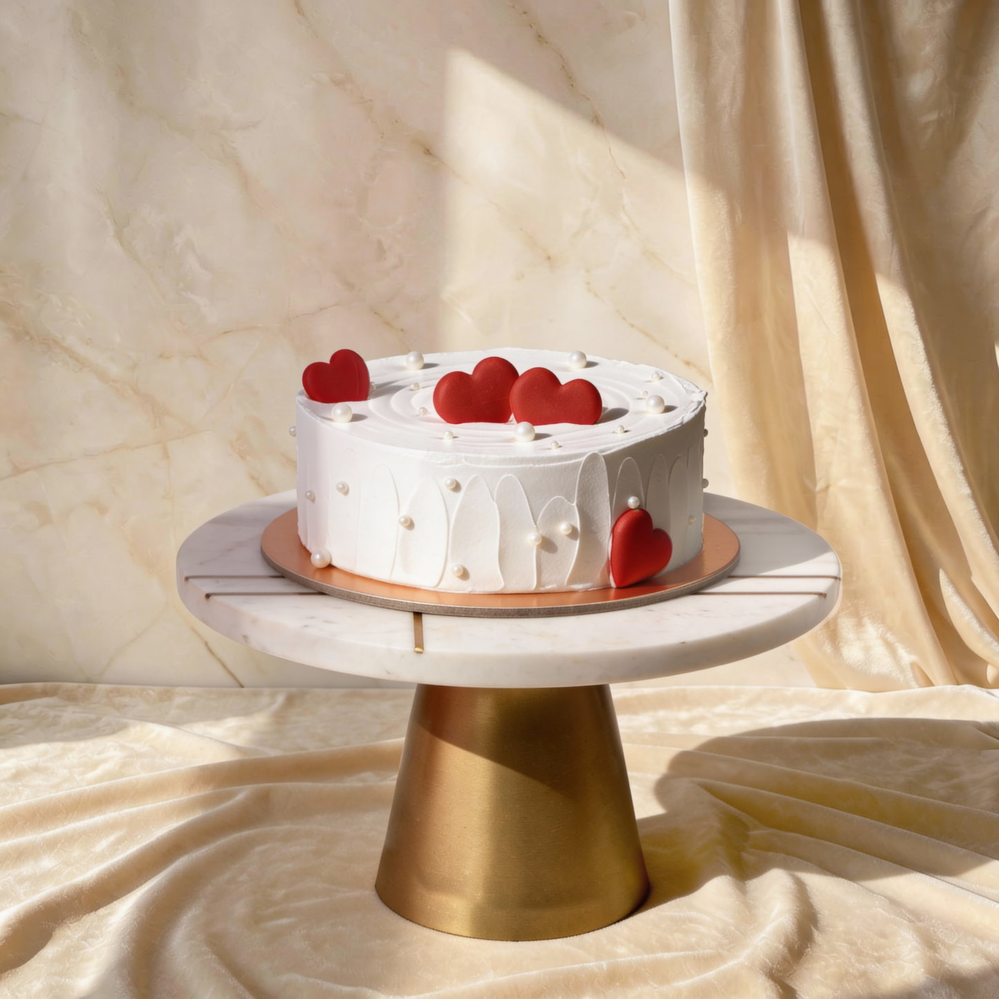 Sweetheart Red Velvet Drip Cake Delight - 1 Kg
