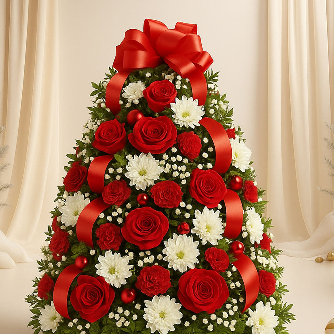 زينة ورود موسم الهدايا