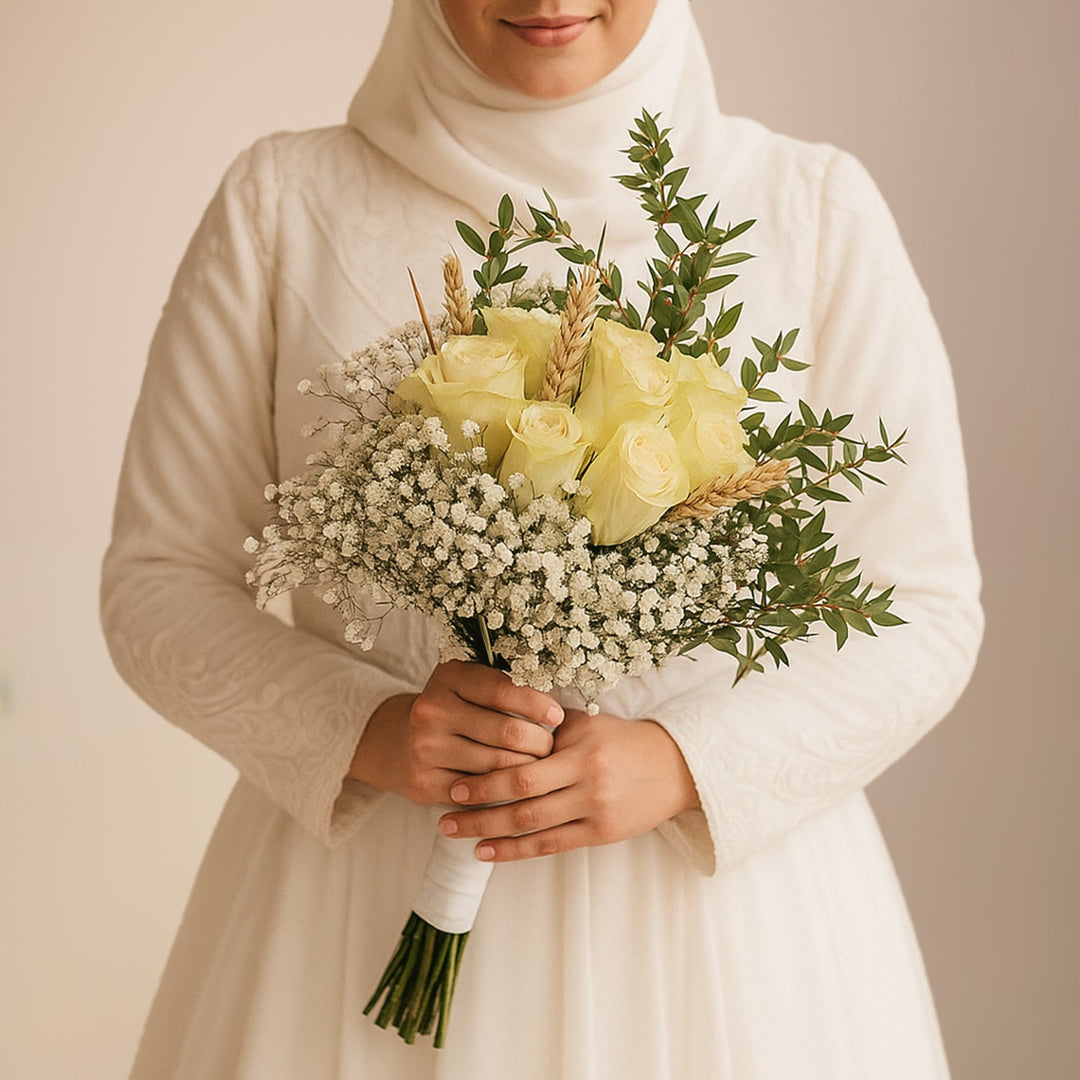 Honey Wheat Rose Bouquet