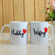 Romantic Hubby Wifey Couple Mugs - Perfect Gift for Couples