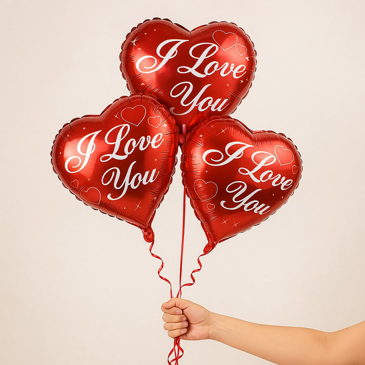 I Love You Foil Balloons