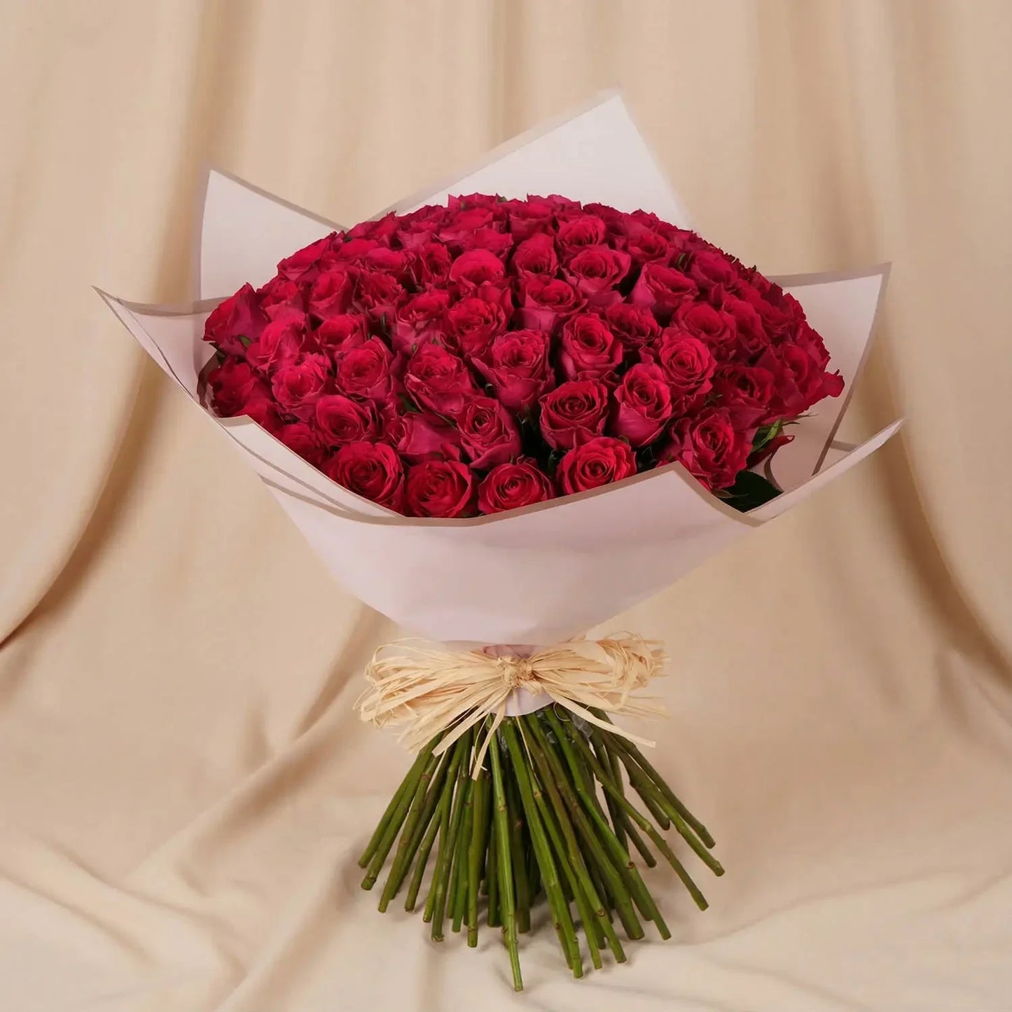 Infinite Love: Grand Elegance with 75 Dark Pink Roses