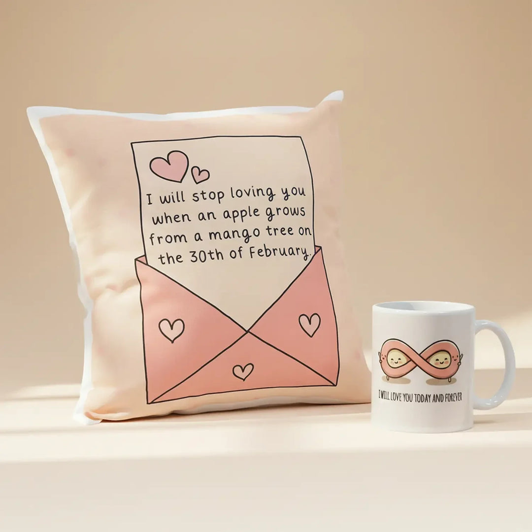 Infinite Love Cushion & Mug Gift Set