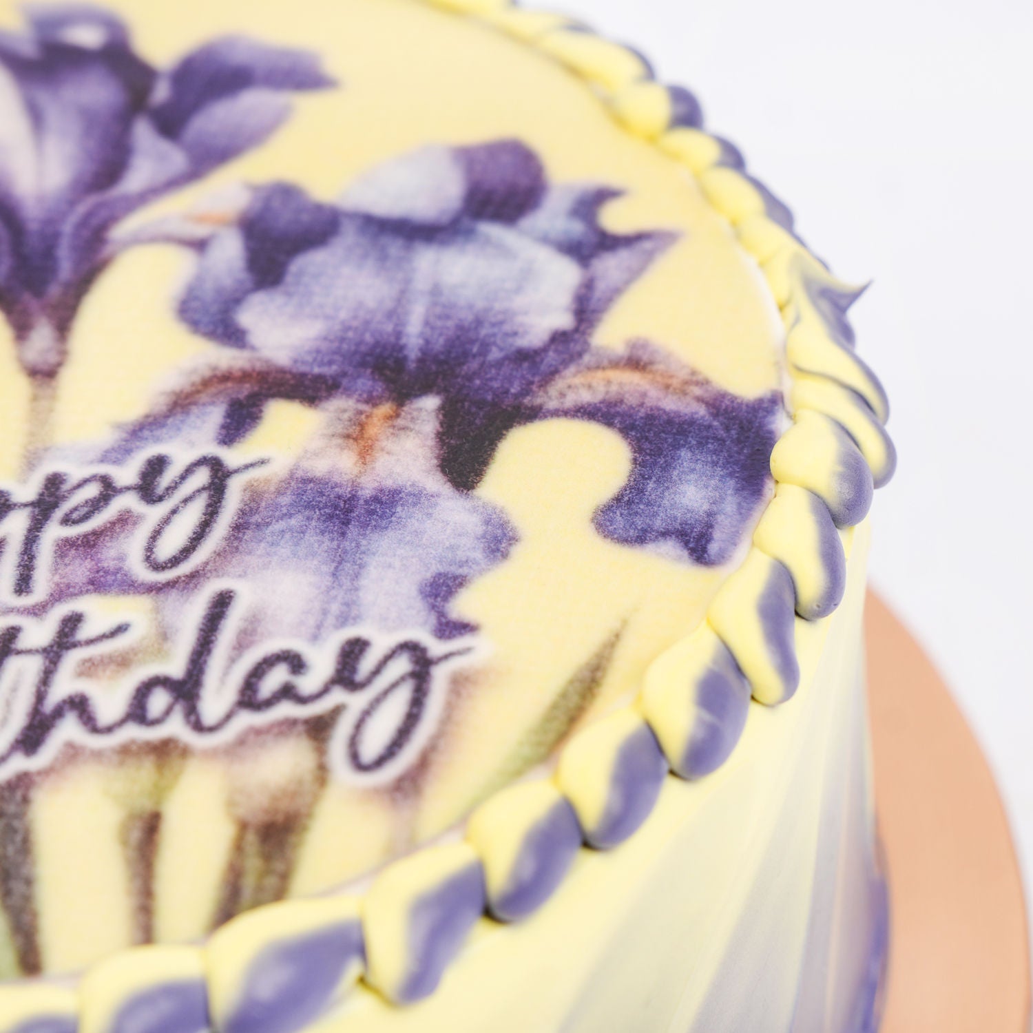 IRIS Flower Birthday Chocolate Cake