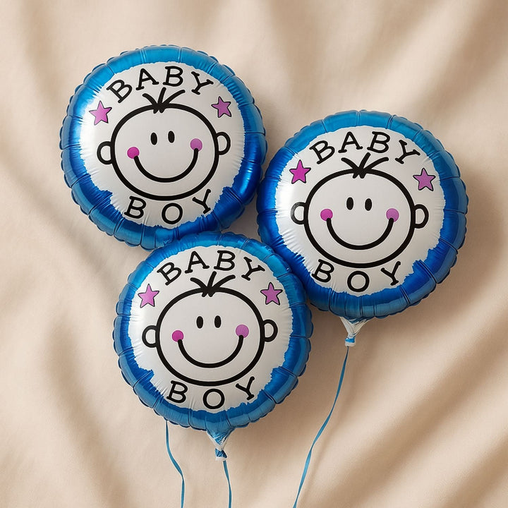 Adorable Baby Boy Foil Balloons - Perfect for Celebrations