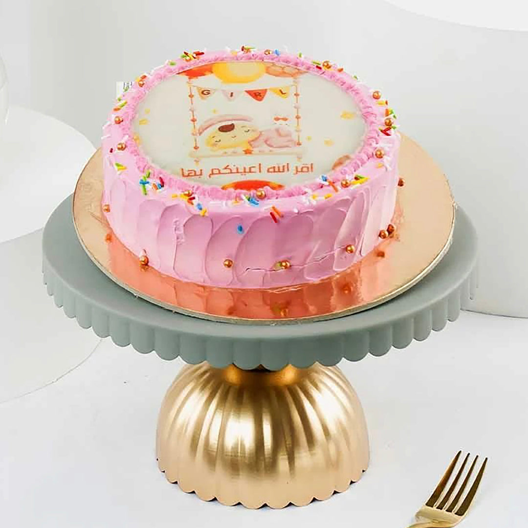 كيكة احتفالية – لقد رزقنا بفتاة