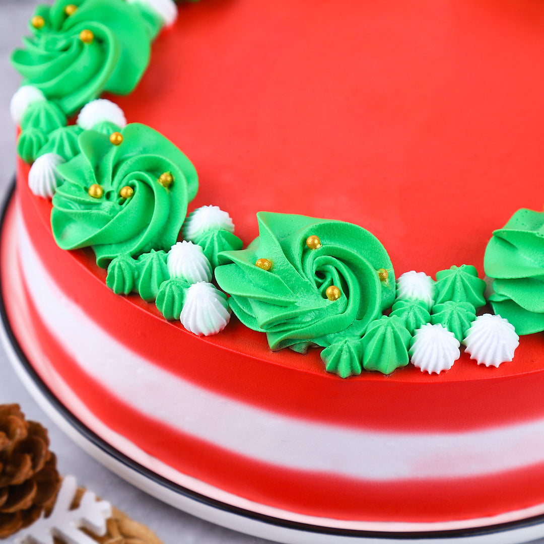 كيكة الشوكولاتة الميلادية المرحة - 1 كجم من الكريمة اللذيذة